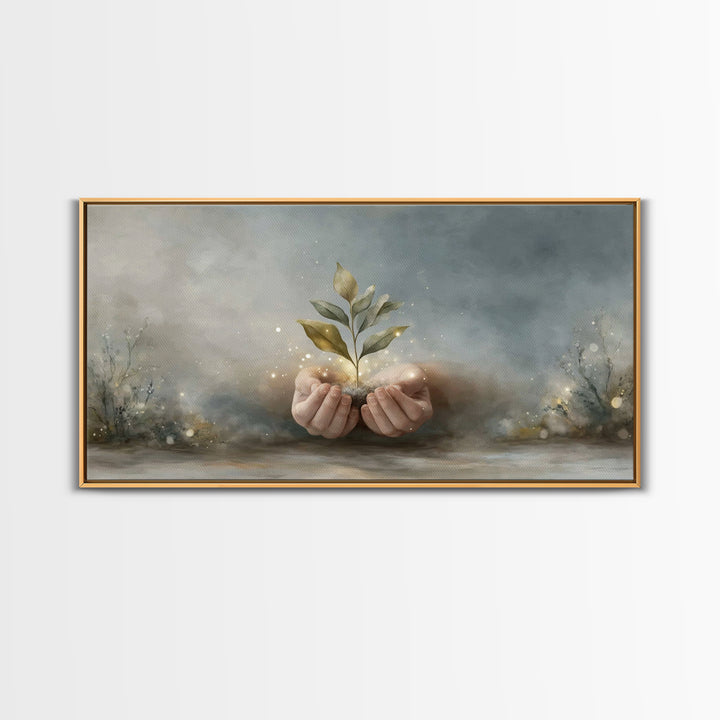 Seed of Promise | Framed Canvas Print | Christian Wall Art | Christian Art | Jesus Painting | Christian Art Canvas | Christian Gift Ideas