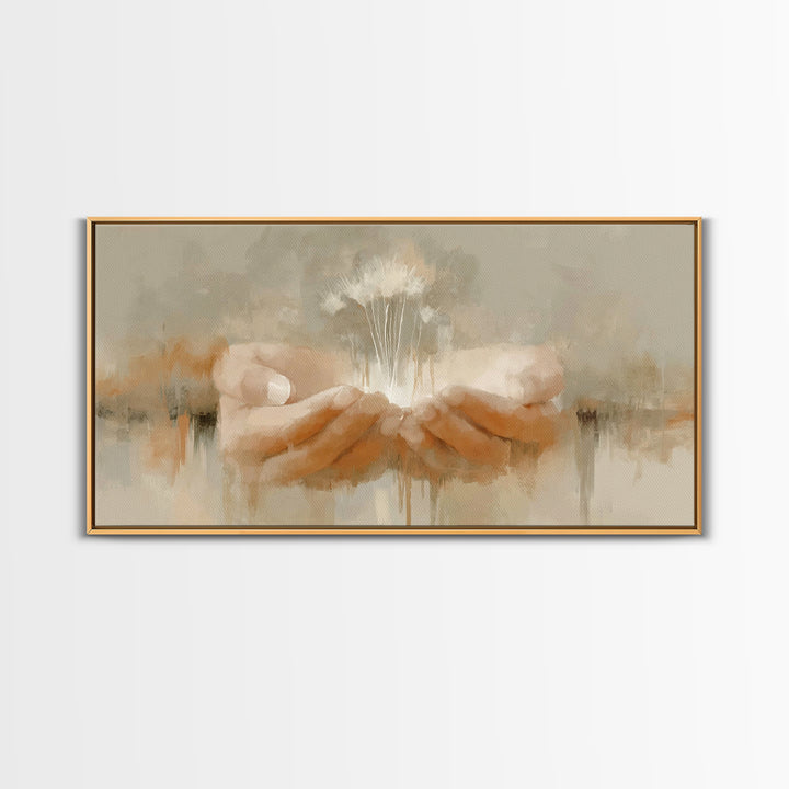 Sacred Offering, Framed Canvas Print, Christian Art, Jesus Painting, Christian Wall Art, Christian Art Canvas, Christian Art Gift