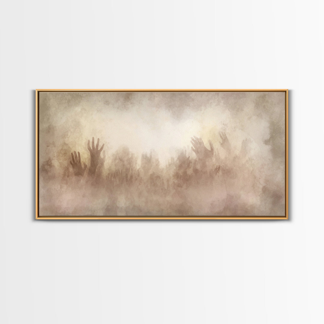 Clouds Of Glory – Framed Canvas Print – Christian Wall Art – Abstract Christian Art – Christian Art Canvas – Christmas Art Prints