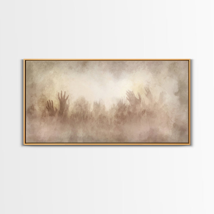 Clouds Of Glory – Framed Canvas Print – Christian Wall Art – Abstract Christian Art – Christian Art Canvas – Christmas Art Prints