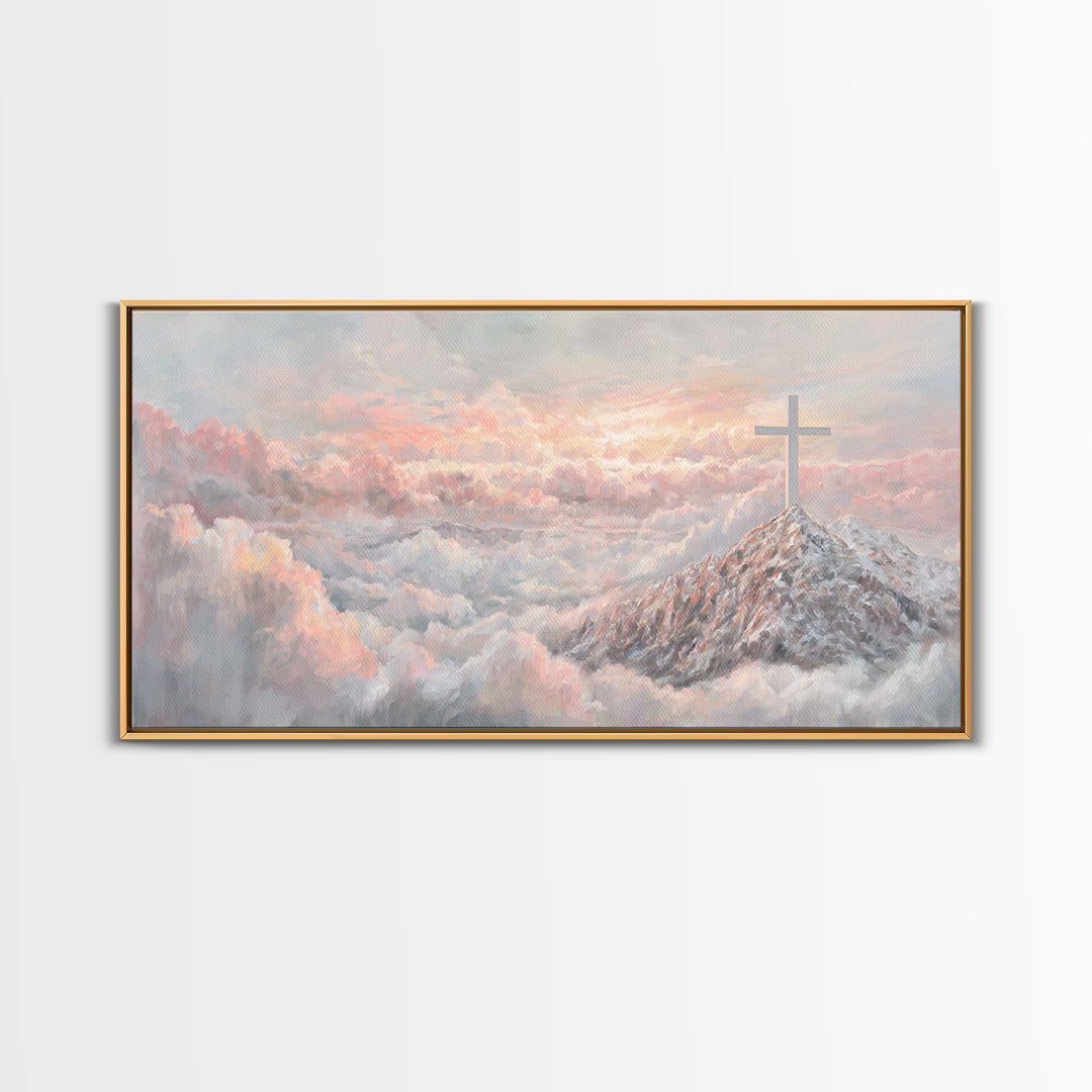 Graceful Offering – Framed Canvas Print – Christian Wall Art – Christian Painting – Christian Art Canvas – Christian Christmas Art