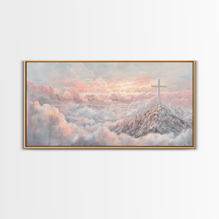 Graceful Offering – Framed Canvas Print – Christian Wall Art – Christian Painting – Christian Art Canvas – Christian Christmas Art
