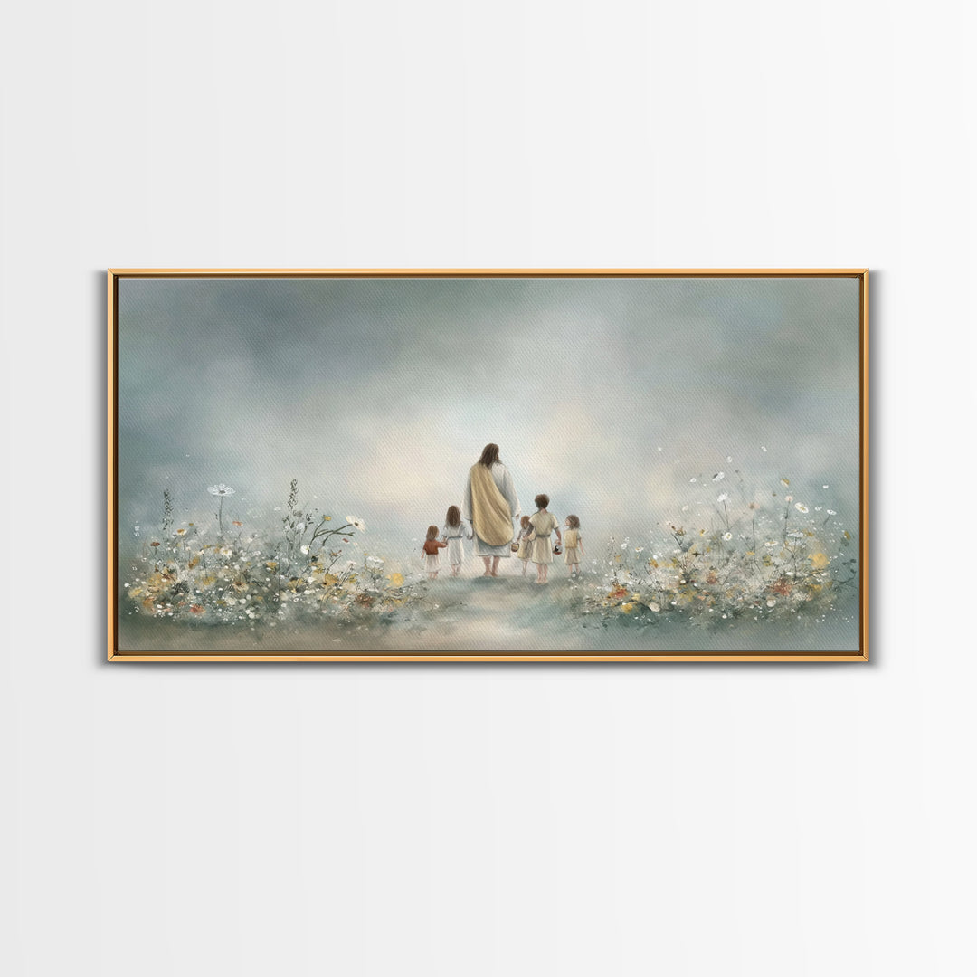 Morning Promise – Framed Canvas Print – Christian Art Canvas – Jesus Painting – Christian Wall Art – Minimalist Christian Art – Christian G