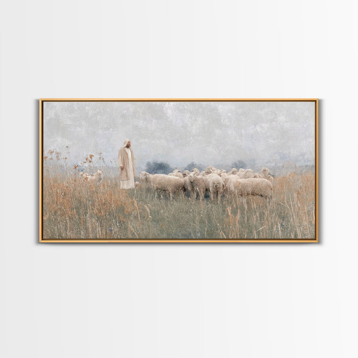 Pathway Of Mercy, Framed Canvas Print, Jesus Painting, Christian Wall Art, Christian Art Canvas, Christmas Art, Modern Christian Art, Chris