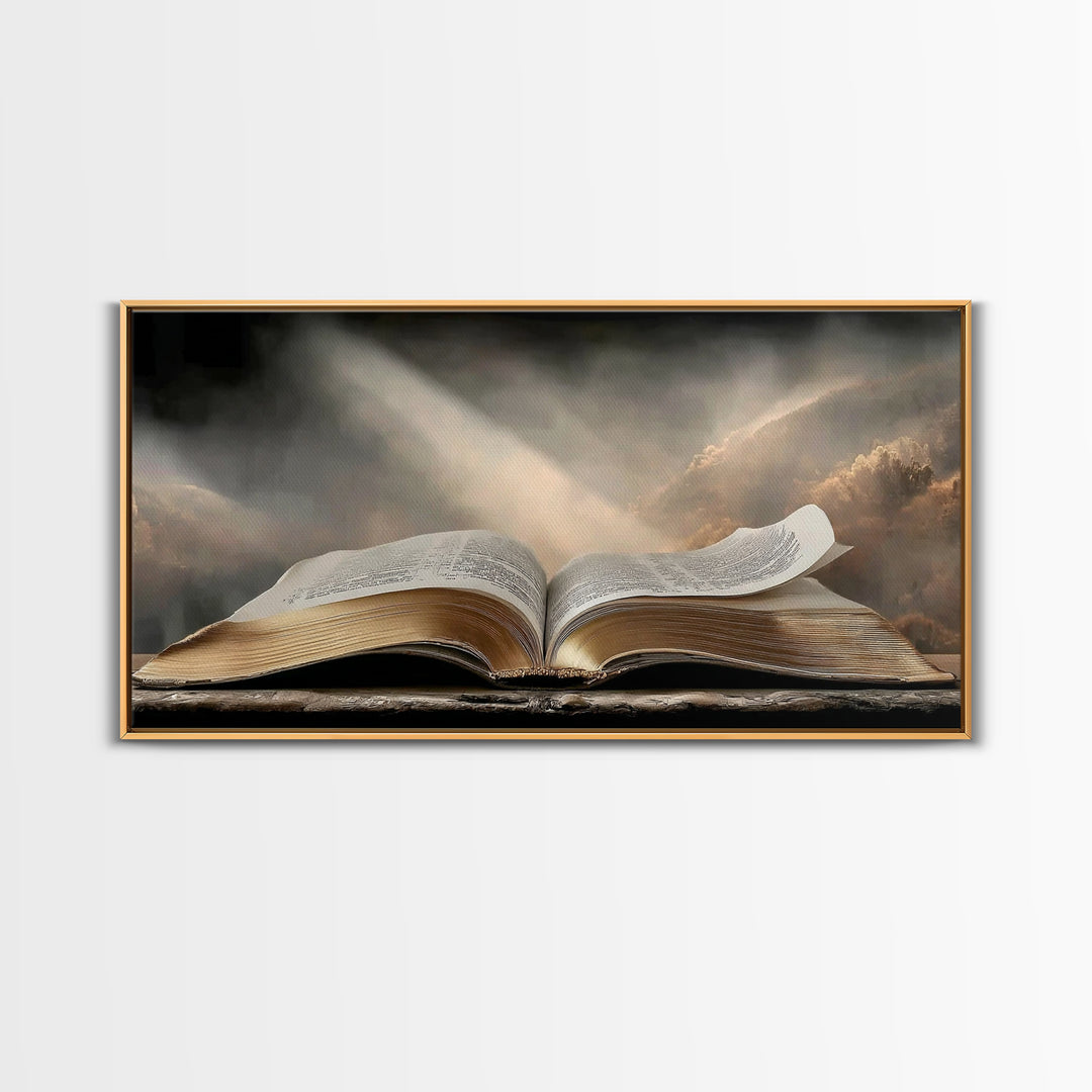 Holy Dawn - Framed Canvas Print - Christian Wall Art - Christian Art Canvas - Jesus Painting - Christian Decor - Modern Christian Art