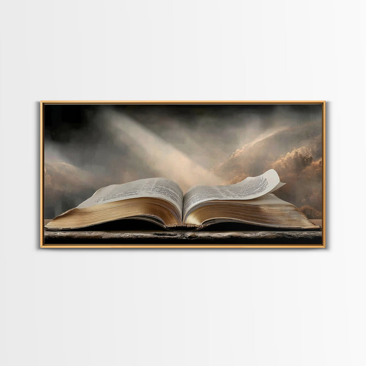 Holy Dawn - Framed Canvas Print - Christian Wall Art - Christian Art Canvas - Jesus Painting - Christian Decor - Modern Christian Art