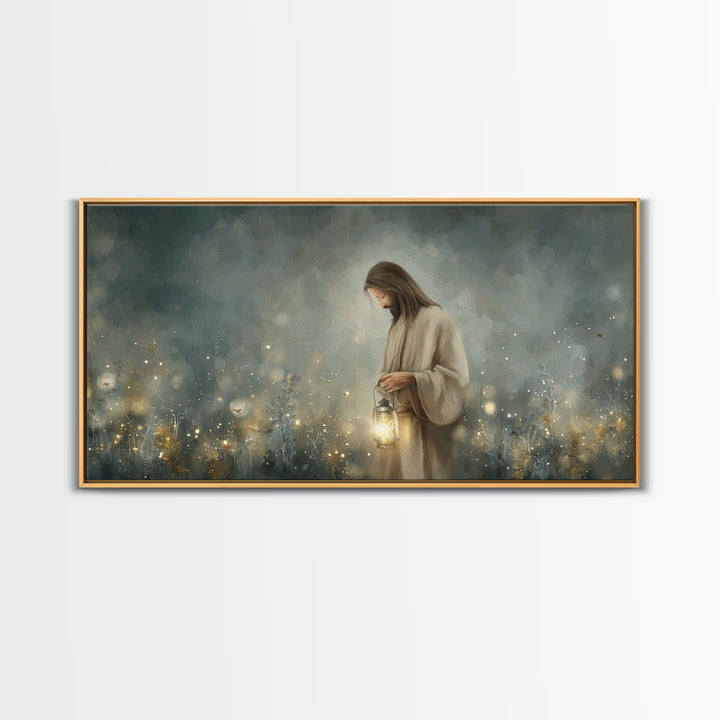 Field Of Wonder | Framed Canvas Print | Christian Art Canvas | Jesus Painting | Christian Wall Art | Christian Decor | Modern Christian Art