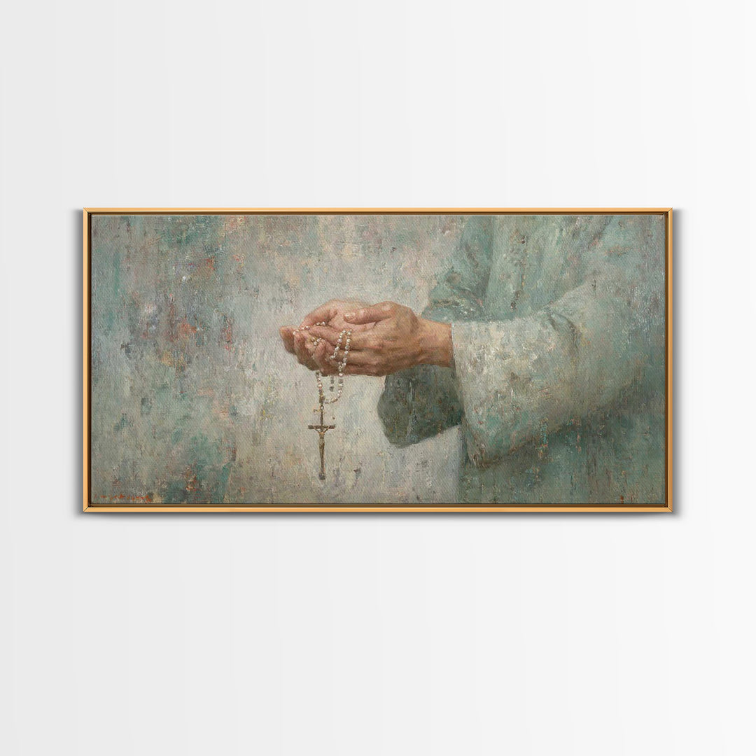 Guiding Prayer – Framed Canvas Print – Christian Wall Art – Christian Art Canvas – Christian Decor – Modern Christian Art – Subtle Christia