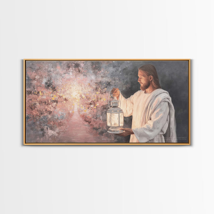 Path of Glory – Framed Canvas Print – Jesus Painting – Christian Wall Art – Christian Art Canvas – Christian Christmas