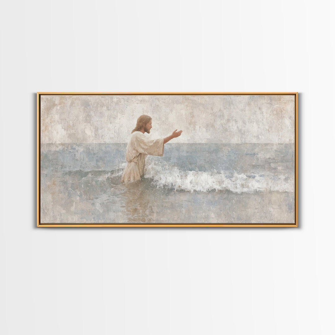 Morning Of Hope – Framed Canvas Print – Christian Art Canvas – Jesus Painting – Christian Wall Art – Subtle Christian Art – Christian Chris