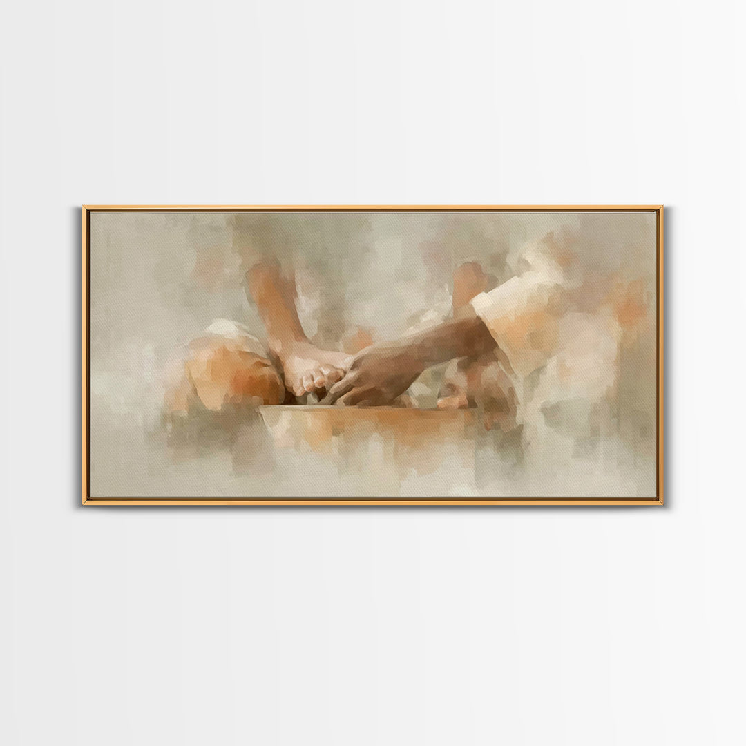Servant Grace | Framed Canvas Print | Christian Art Canvas | Christian Wall Art | Christian Decor | Christian Art Painting | Modern Christi
