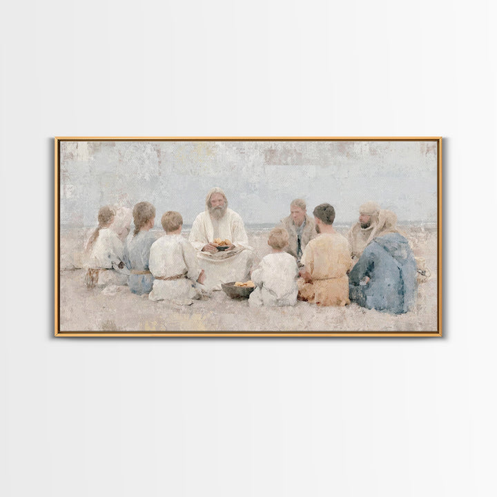 Crown Of Dawn – Framed Canvas Print – Jesus Painting – Christian Wall Art – Large Christian Painting – Christian Art Canvas – Christian Dec