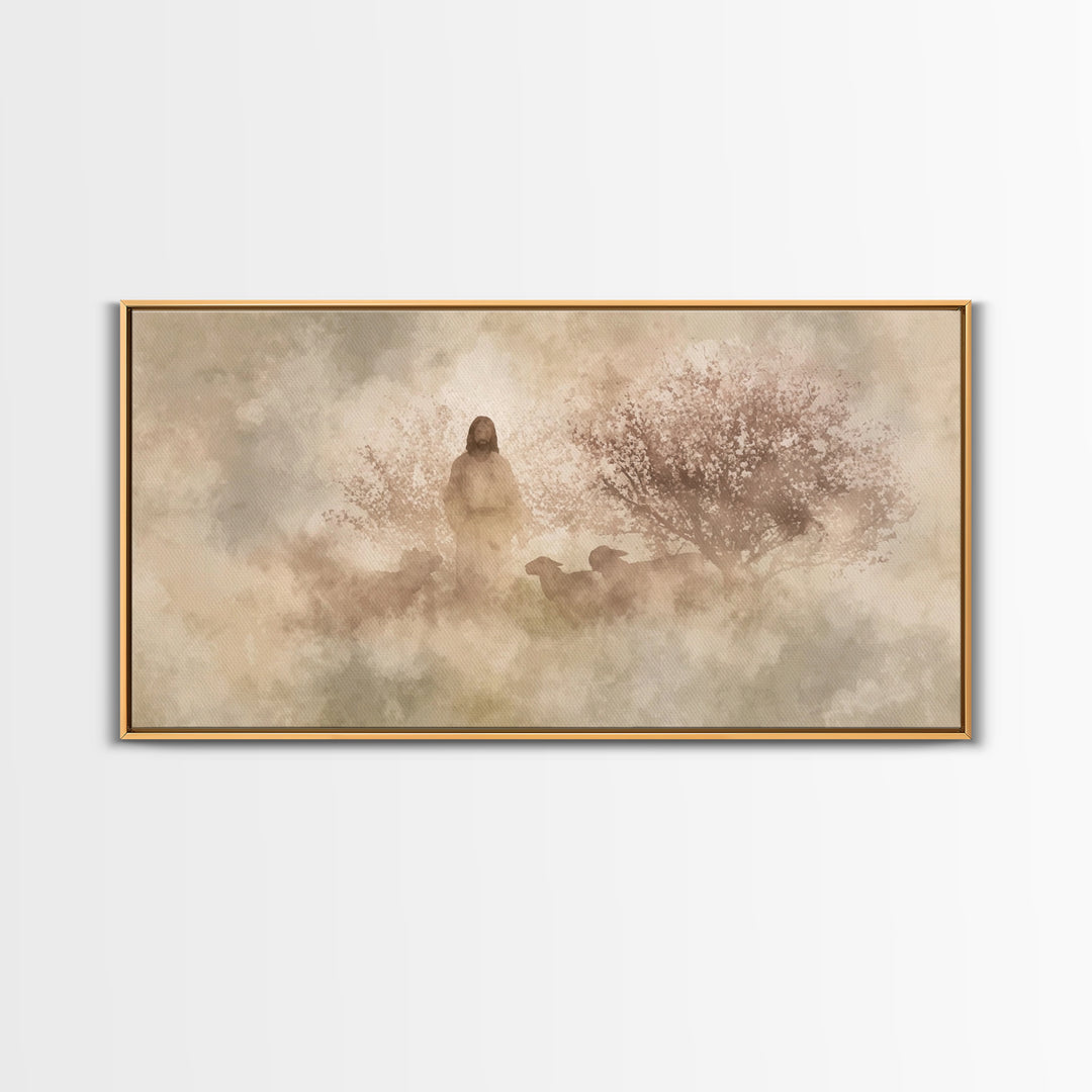 Shepherd Of Eternal Grace – Framed Canvas Print – Christian Wall Art – Jesus Art – Christian Decor – Christmas Art – Christian Gift Ideas