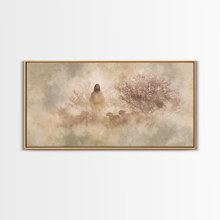 Shepherd Of Eternal Grace – Framed Canvas Print – Christian Wall Art – Jesus Art – Christian Decor – Christmas Art – Christian Gift Ideas