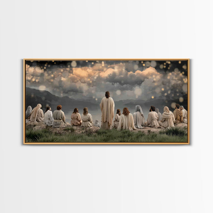 Dawn Of Mercy – Framed Canvas Print – Christian Wall Art – Jesus Painting – Christian Art Canvas – Christian Christmas Art – Christian Deco