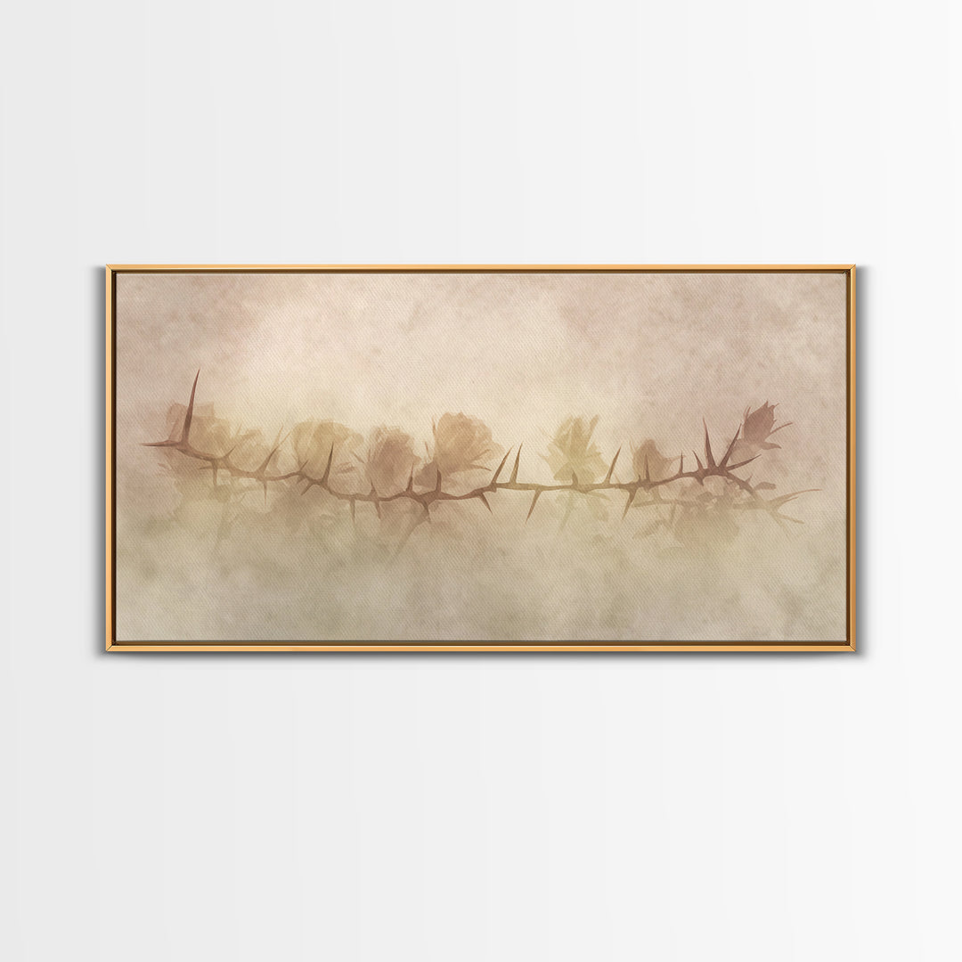 Thorns Of Redemption – Framed Canvas Print – Christian Wall Art – Christian Art Canvas – Abstract Christian Art – Christian Gift Ideas – Ch