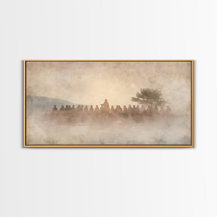 Light Of Salvation – Framed Canvas Print – Christian Art Canvas – Vintage Christian Art – Christian Wall Art – Jesus Painting – Christmas A