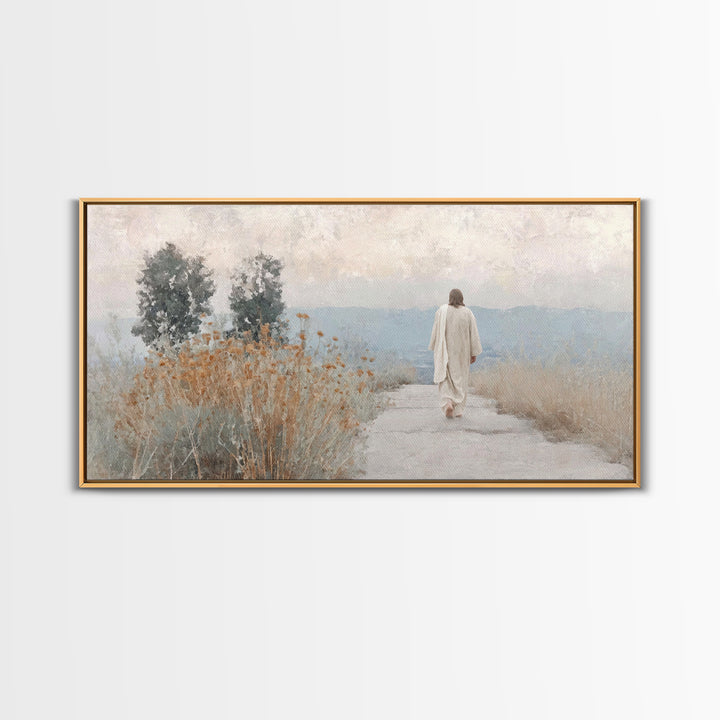 Horizon Of Peace | Framed Canvas Print | Christian Art Canvas | Jesus Painting | Christian Decor | Christmas Art