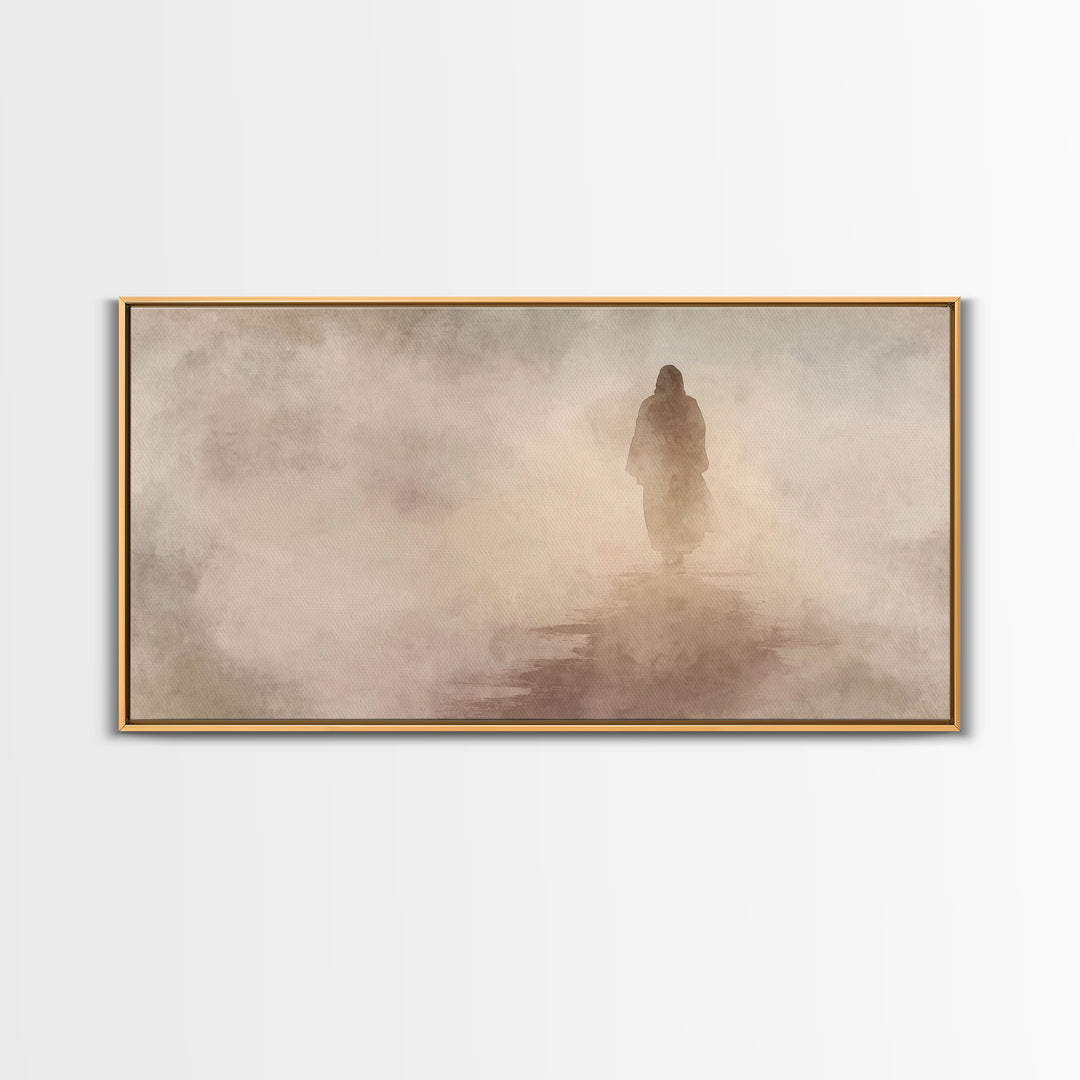 Pathway Of Hope – Framed Canvas Print – Christian Wall Art – Jesus Painting – Christian Art Canvas – Christian Christmas Art