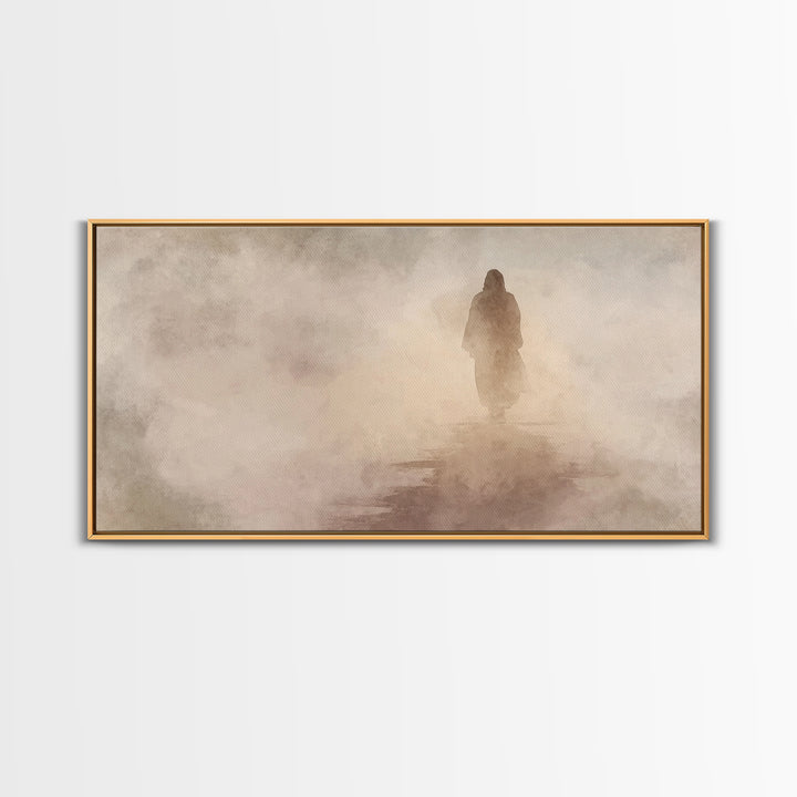 Pathway Of Hope – Framed Canvas Print – Christian Wall Art – Jesus Painting – Christian Art Canvas – Christian Christmas Art