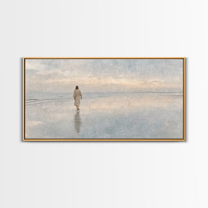 Dawn Of Mercy – Framed Canvas Print – Christian Wall Art – Jesus Painting – Christian Art Canvas – Christian Christmas Art – Christian Gift