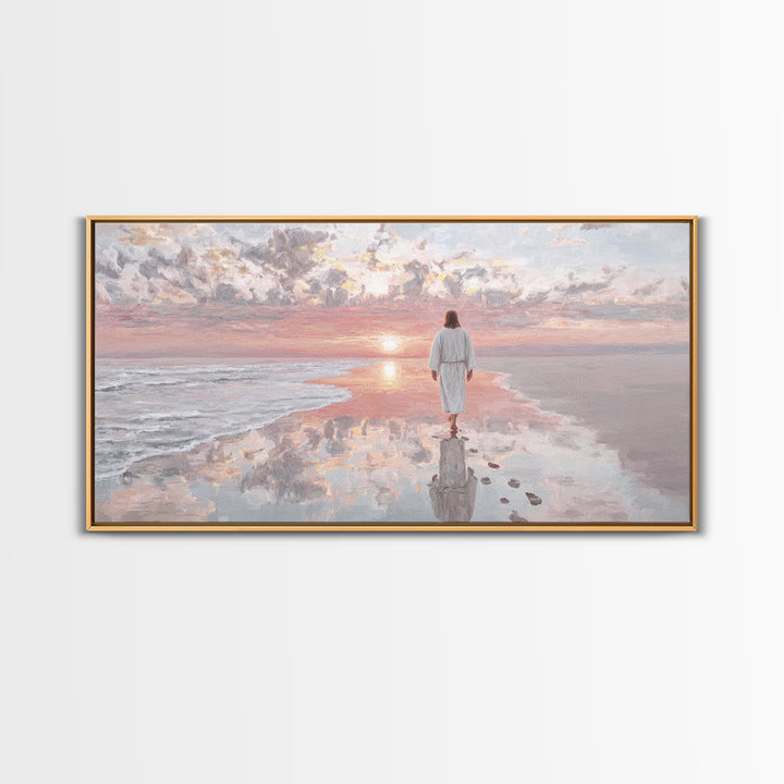 Path Of Grace – Framed Canvas Print – Christian Art Canvas – Jesus Painting – Christian Wall Art – Christmas Art Prints – Christian Decorat