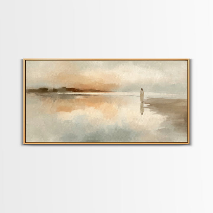 Misty Covenant – Framed Canvas Print – Christian Art – Jesus Painting – Christian Wall Art – Christian Art Canvas – Subtle Christian Art