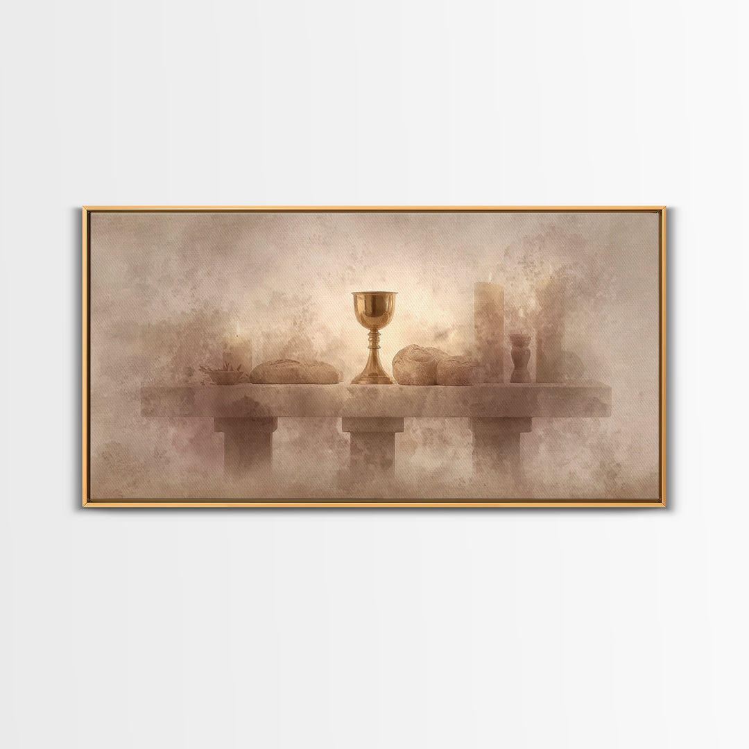 Altar Of Peace – Framed Canvas Print – Christian Wall Art – Subtle Christian Art – Christian Art Canvas – Christian Gift Ideas – Christmas
