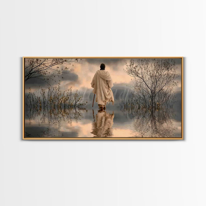 Dawn Of Hope – Framed Canvas Print – Christian Art Canvas – Christian Wall Art – Jesus Painting – Christian Gift Ideas – Christian Christma