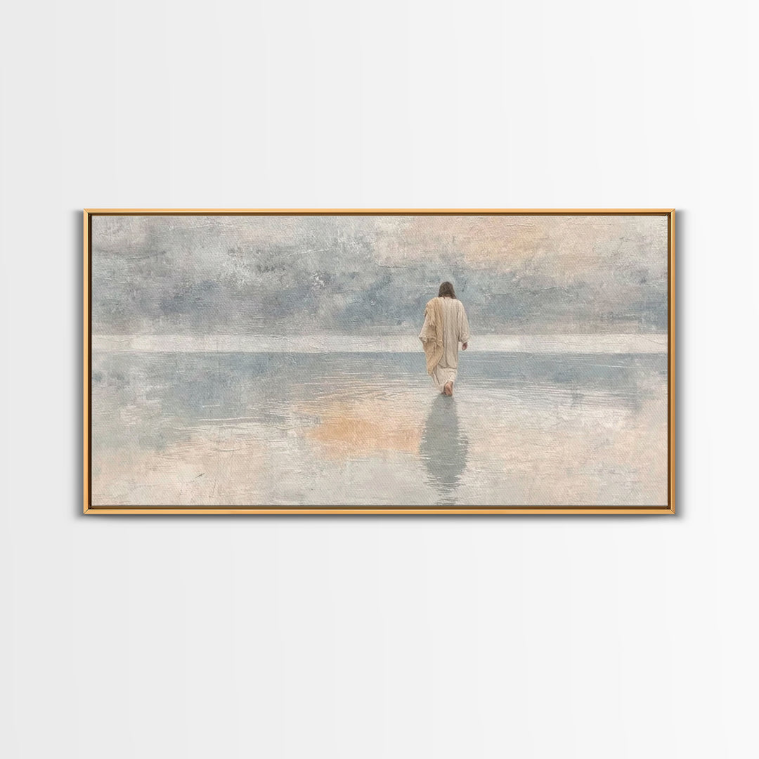Horizon Of Faith – Framed Canvas Print – Christian Art Canvas – Christmas Art – Jesus Painting – Christian Wall Art – Christian Christmas A