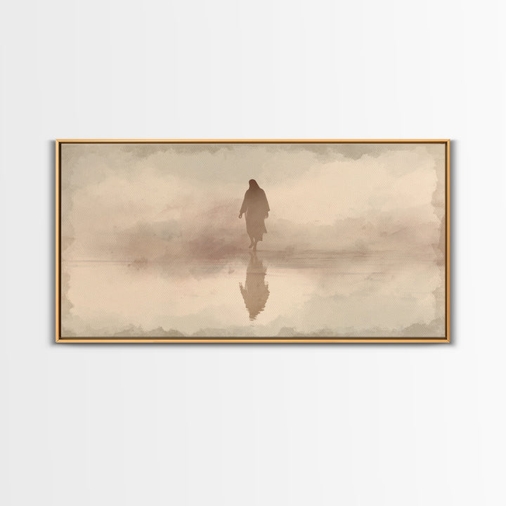 Gentle Morning Light – Framed Canvas Print – Christmas Art – Christian Christmas Art – Christian Art Canvas – Christian Wall Art – Jesus Pa