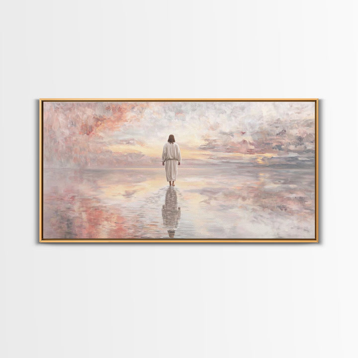 Pathway Of Hope – Framed Canvas Print – Jesus Painting – Christian Wall Art – Christian Christmas Art – Christian Art Canvas – Christmas Ar