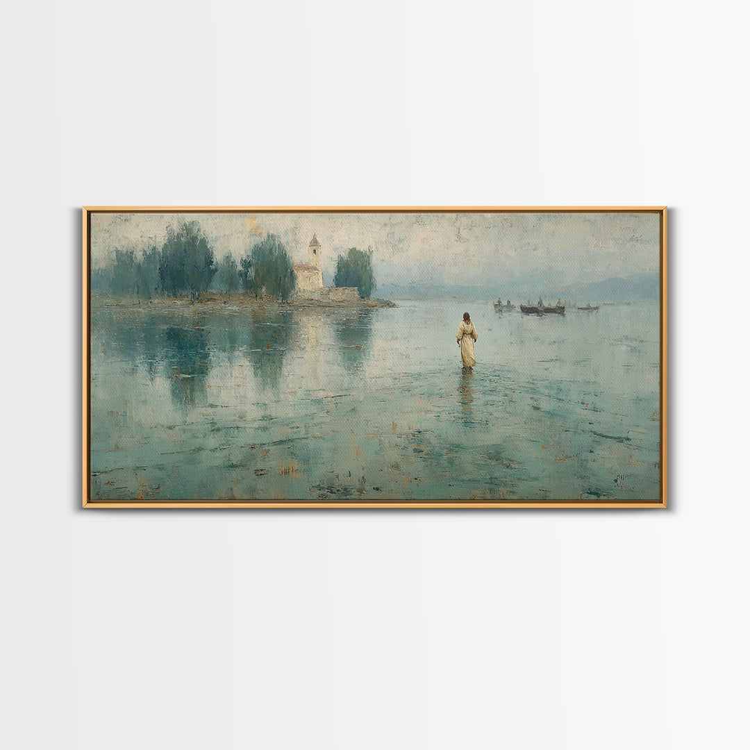 Sky Of Promise – Framed Canvas Print – Christian Christmas Art – Christian Wall Art – Christian Art Canvas – Jesus Painting – Christmas Art