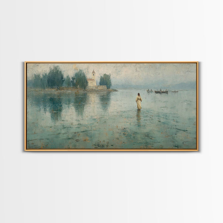 Sky Of Promise – Framed Canvas Print – Christian Christmas Art – Christian Wall Art – Christian Art Canvas – Jesus Painting – Christmas Art