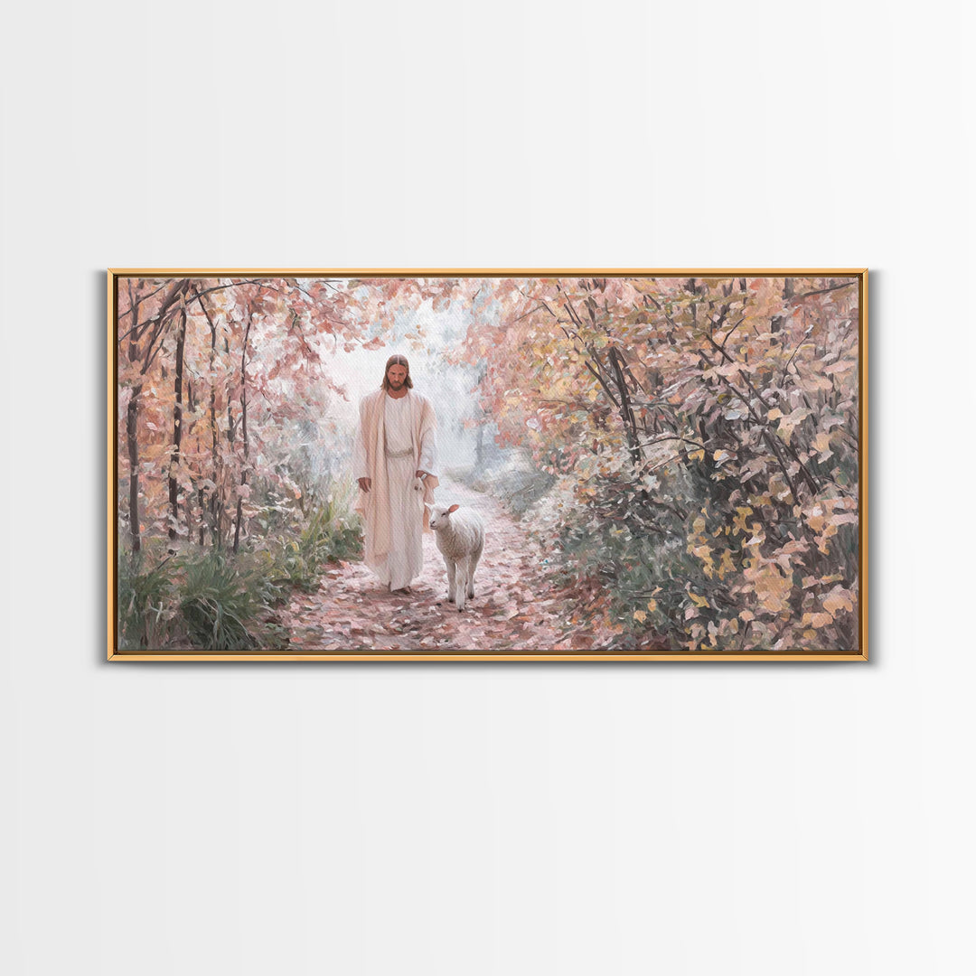 Fields Of Mercy – Framed Canvas Print – Christian Christmas Art – Christian Art Canvas – Jesus Painting – Christian Wall Art – Faith Art