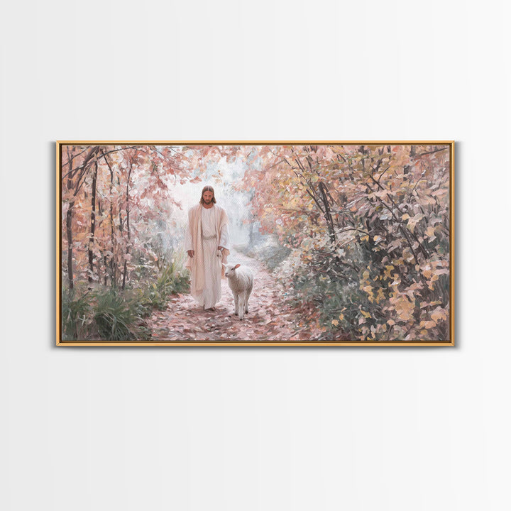 Fields Of Mercy – Framed Canvas Print – Christian Christmas Art – Christian Art Canvas – Jesus Painting – Christian Wall Art – Faith Art