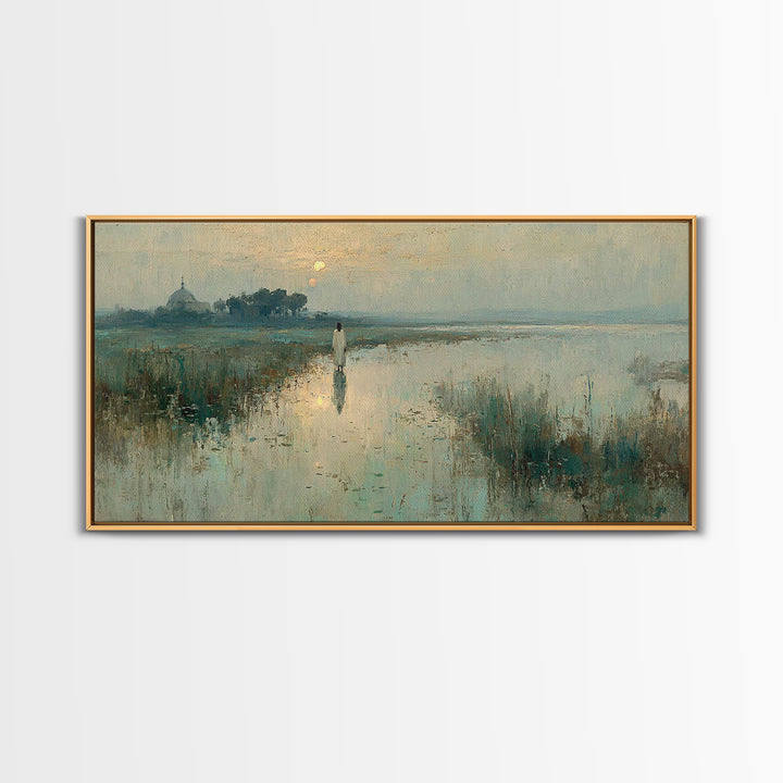 Morning Grace | Framed Canvas Print | Christian Wall Art | Jesus Painting Canvas | Christmas Art | Christian Gift Ideas | Faith Art