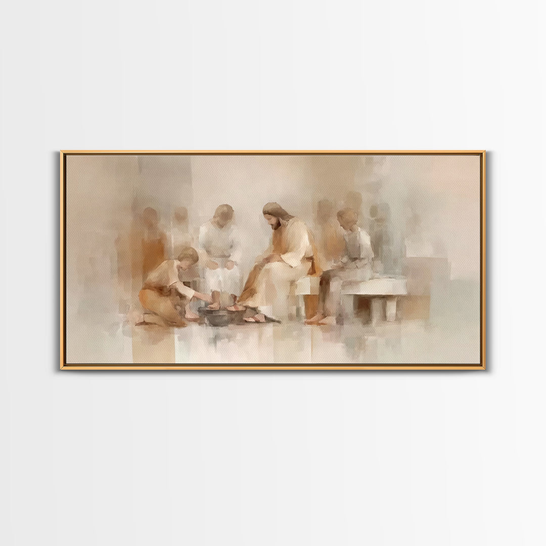Circle Of Mercy – Framed Canvas Print – Christian Art Canvas – Christian Wall Art – Jesus Painting – Subtle Christian Art – Christian Chris