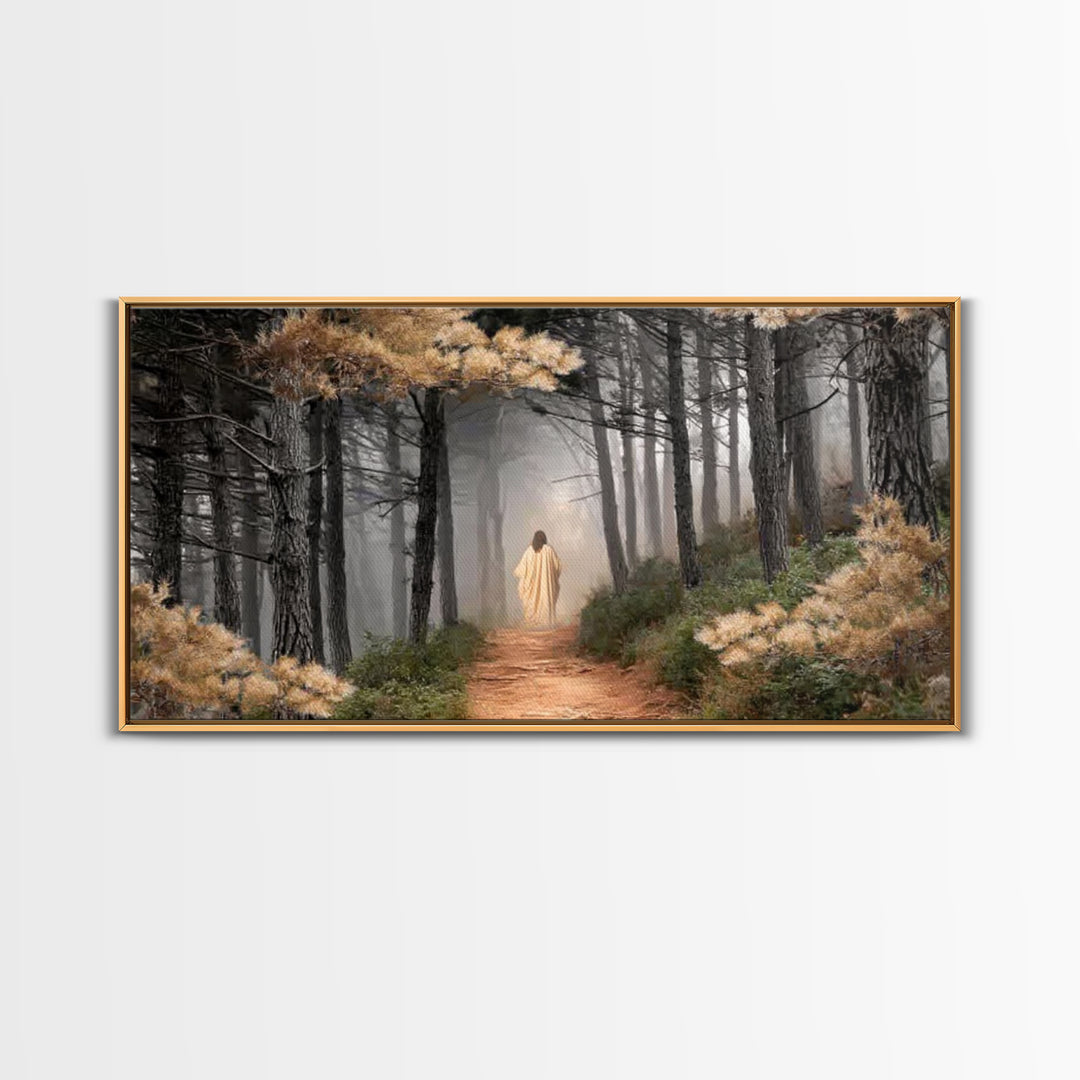 Guiding Peace – Framed Canvas Print – Christian Art Canvas – Large Christian Art – Jesus Painting – Christmas Art – Christian Wall Art