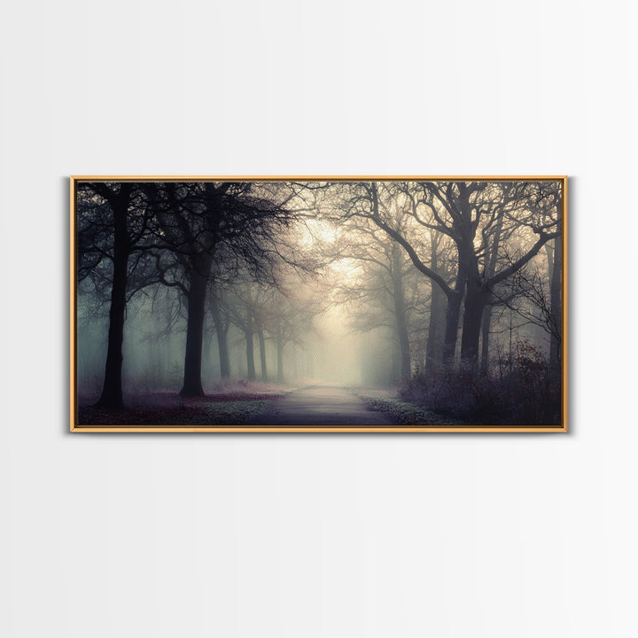 Forest Of Grace – Framed Canvas Print – Christian Wall Art – Christian Art Canvas – Moody Christian Art – Christmas Art – Jesus Painting