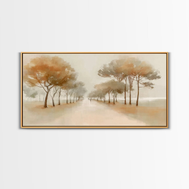 Autumn Walk Light – Framed Canvas Print – Christian Wall Art – Christian Art Canvas – Subtle Christian Art – Christian Gift Ideas