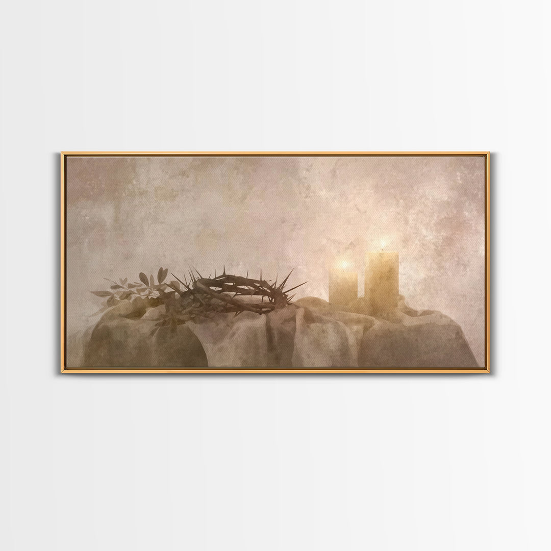 Light Of Hope | Framed Canvas Print | Christian Art Prints | Modern Christian Art | Christian Gift Ideas | Christmas Wall Art