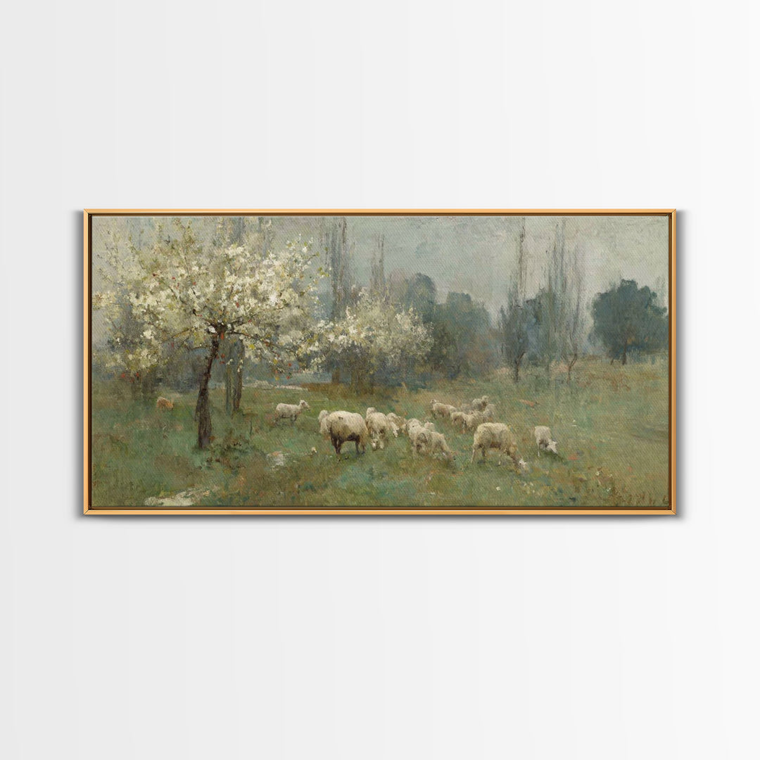 Fields Of Mercy, Framed Canvas Print, Christian Wall Art, Jesus Art Print, Christian Christmas Art, Modern Christian Art