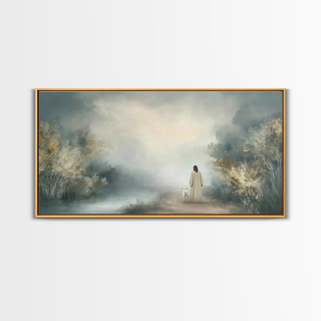Everlasting Peace, Framed Canvas Print, Christian Art Canvas, Jesus Painting, Christian Wall Art, Modern Christian Art, Christian Christmas