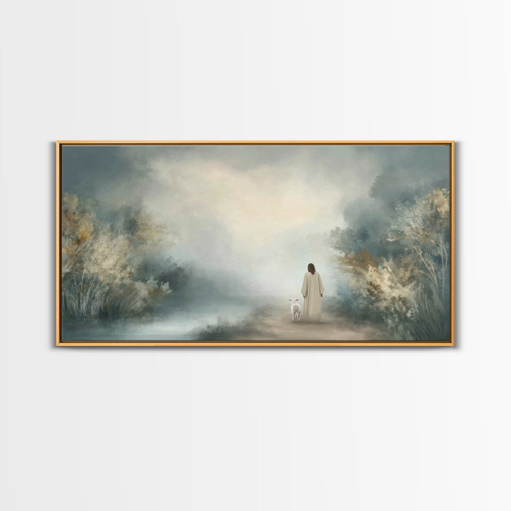 Everlasting Peace, Framed Canvas Print, Christian Art Canvas, Jesus Painting, Christian Wall Art, Modern Christian Art, Christian Christmas