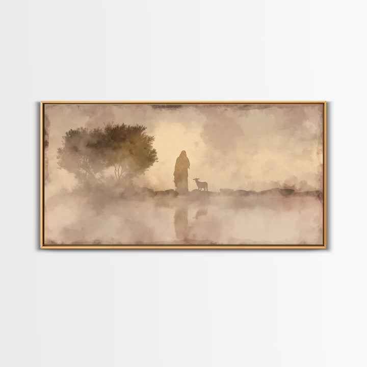 Divine Journey | Framed Canvas Print | Christian Art Canvas | Christian Wall Art | Jesus Painting | Subtle Christian Art | Christian Decor