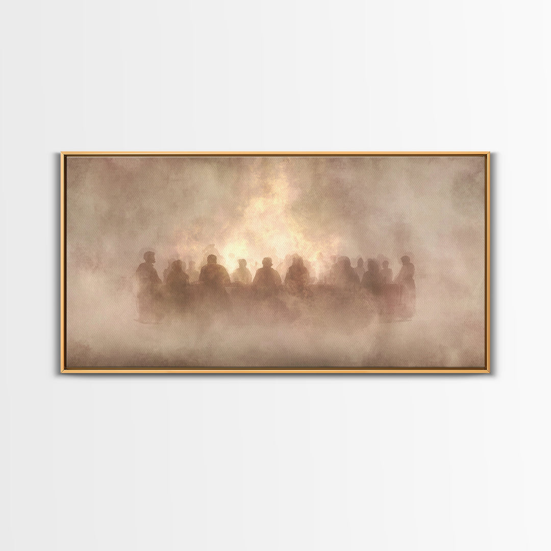 Radiant Shepherd | Framed Canvas Print | Christian Art Canvas | Jesus Painting | Christian Wall Art | Modern Christian Art | Christian Chri
