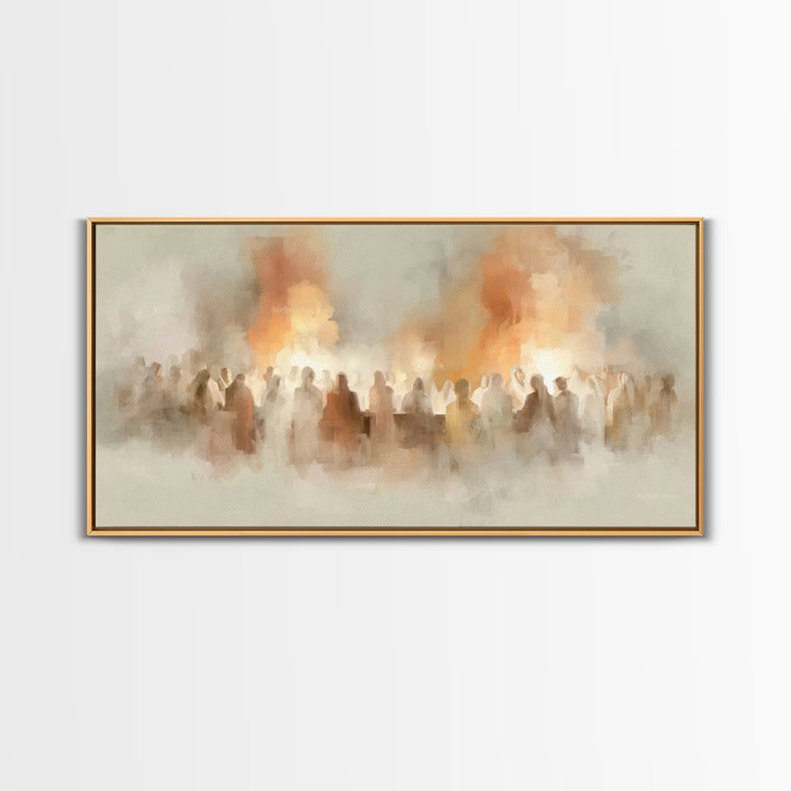 Gathered Glory – Framed Canvas Print – Christian Art Canvas – Christian Wall Art – Modern Christian Art – Christian Decorations – Christmas