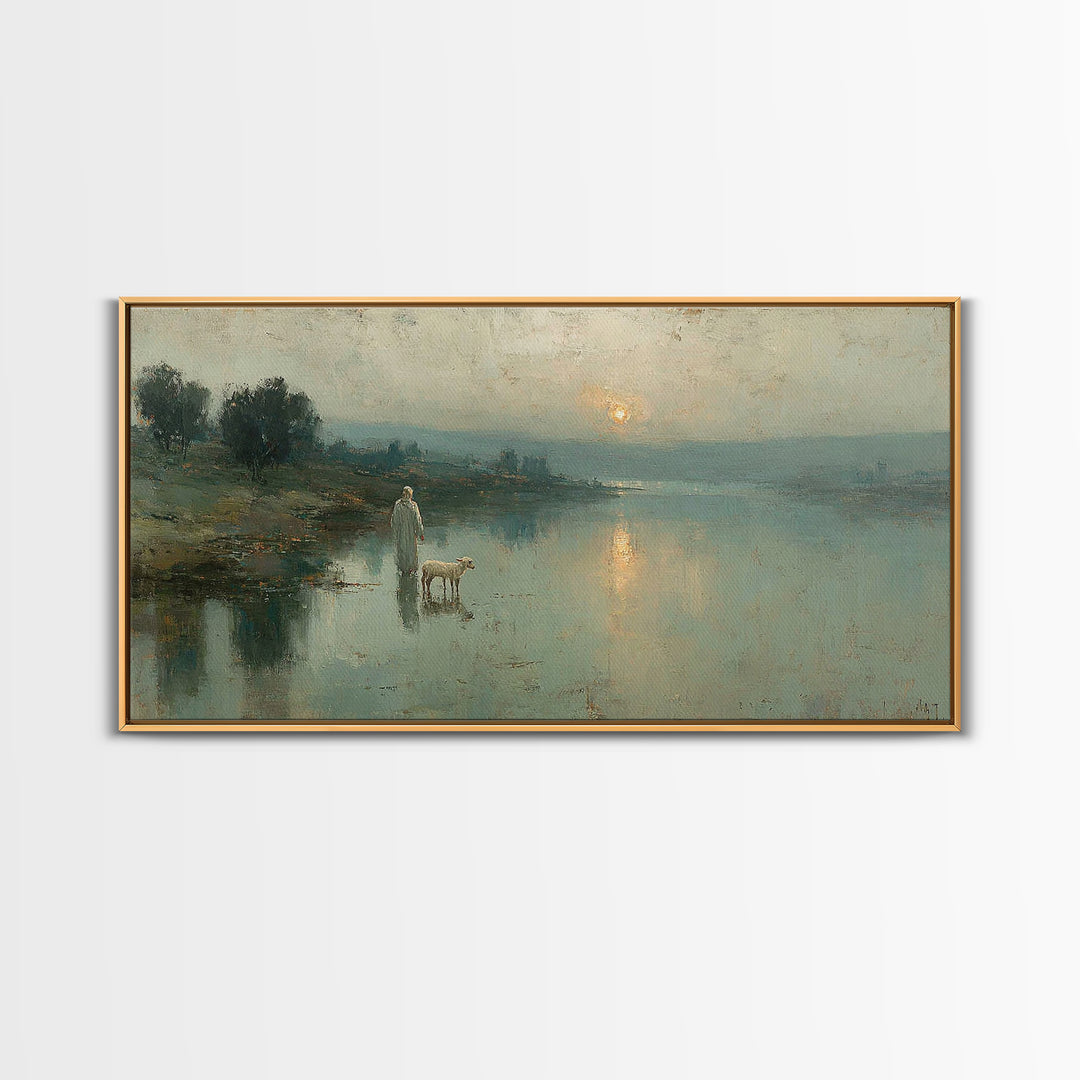 Heavenly Dawn Glory, Framed Canvas Print, Christian Wall Art, Jesus Art Print, Christian Art Canvas, Christmas Art Prints, Christian Christ