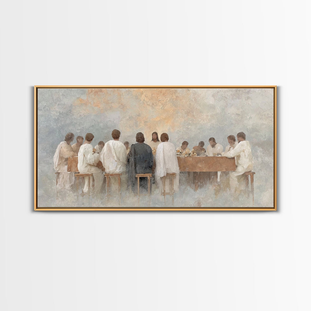Radiant Communion – Framed Canvas Print – Christian Art – Christian Painting – Jesus Wall Art – Christian Christmas Art – Christian Decor